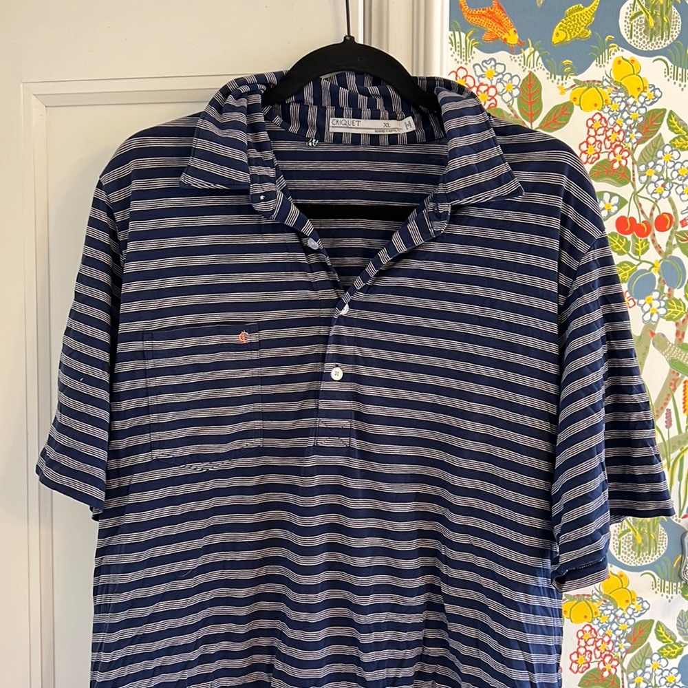 Criquet polo blue stripe xl